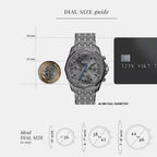 Stinger Men Quartz Grey Dial Chronograph Stainless Steel Watch DZ4708