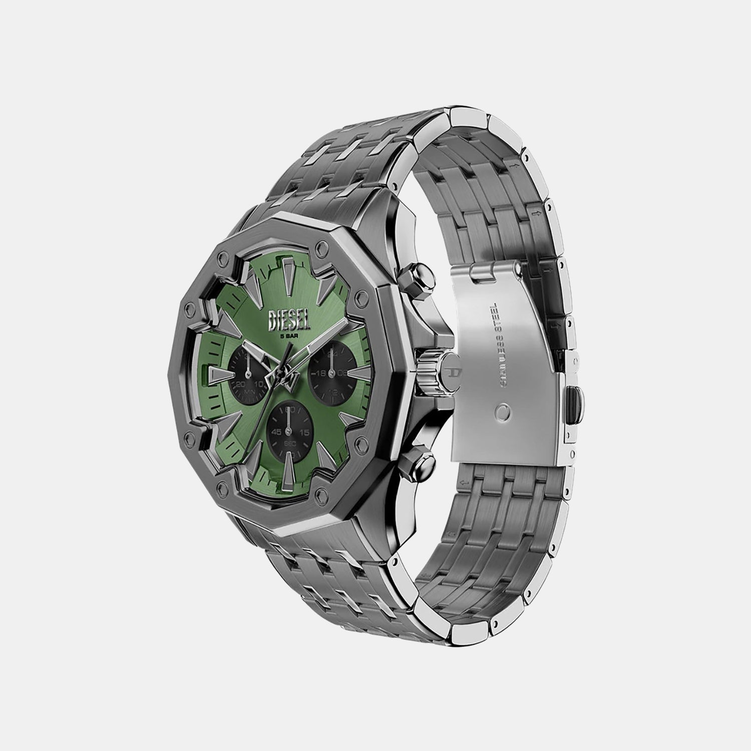 Stinger Men Quartz Green Dial Chronograph Stainless Steel Watch DZ4711