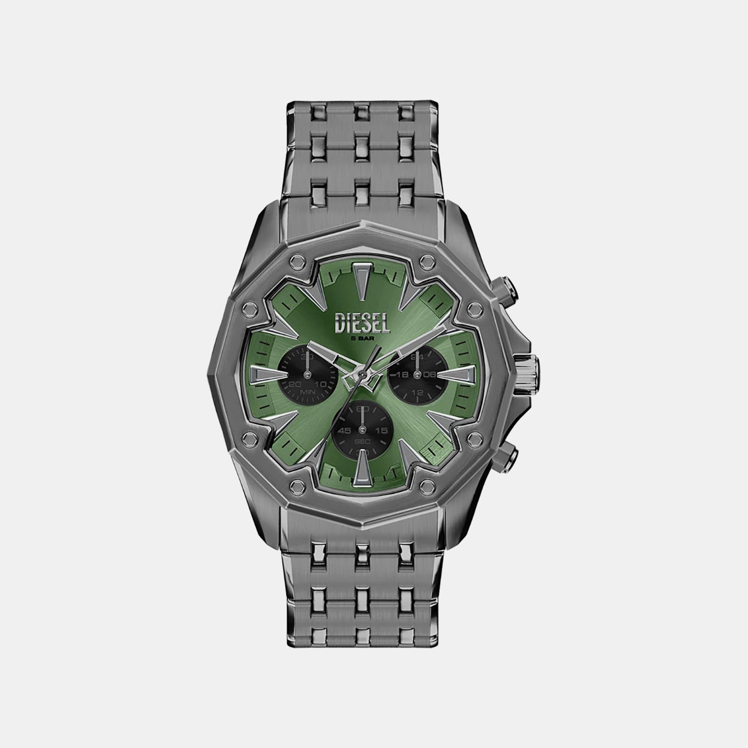Stinger Men Quartz Green Dial Chronograph Stainless Steel Watch DZ4711