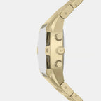 Spiked Men Quartz Gold Dial Chronograph Stainless Steel Watch DZ4718