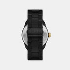 Spiked Men Quartz Black Dial Analog Stainless Steel Watch DZ4719