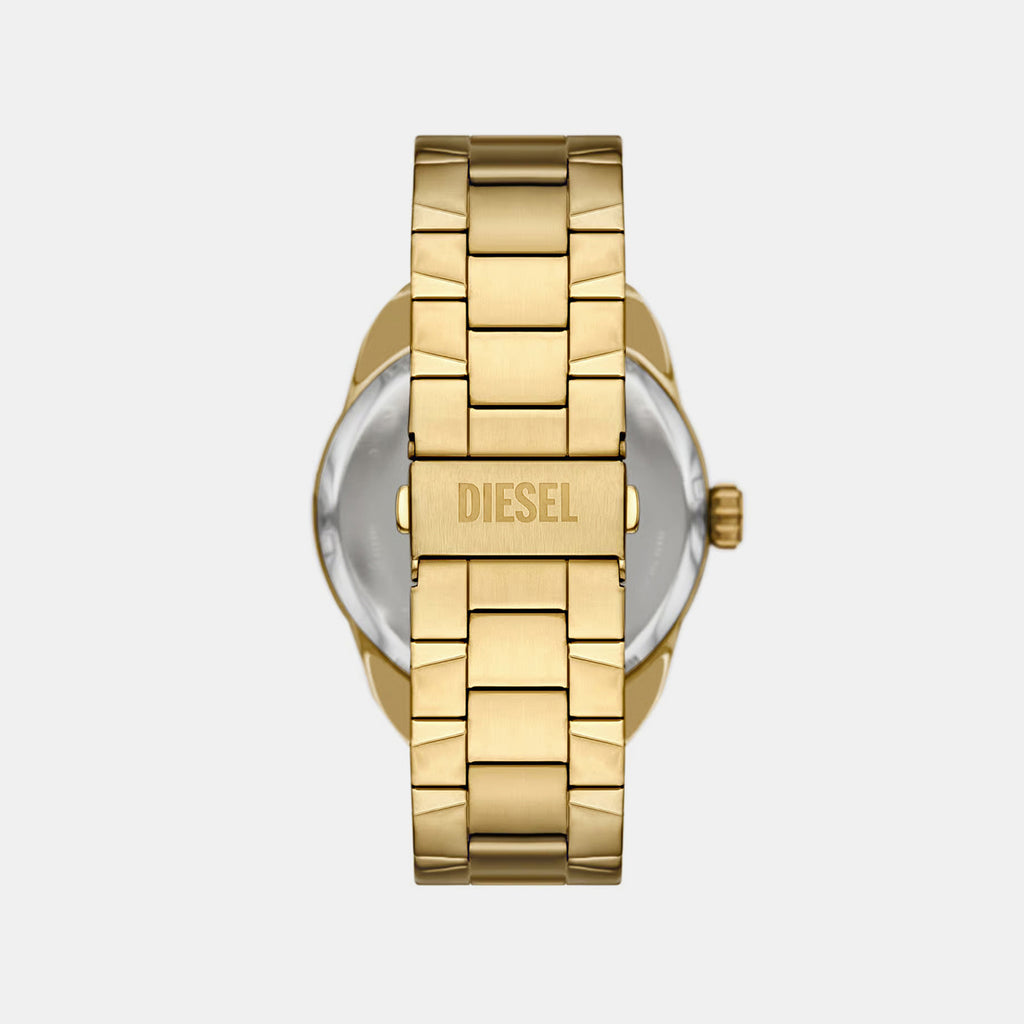 Spiked Men Automatic Gold Dial Analog Stainless Steel Watch DZ4720