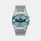 Spiked Men Quartz Blue Dial Chronograph Stainless Steel Watch DZ4725