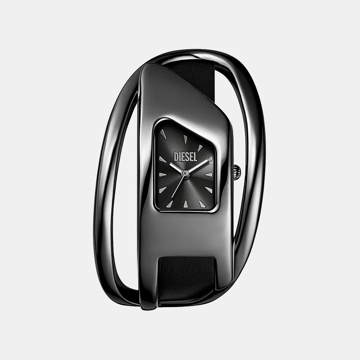 Wrap-D Women Quartz Black Dial Analog Leather Watch DZ5629