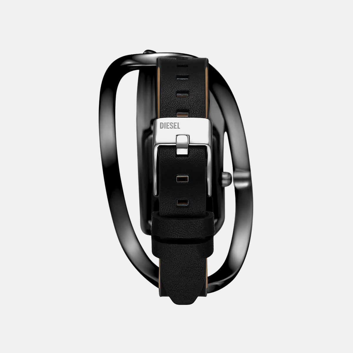 Wrap-D Women Quartz Black Dial Analog Leather Watch DZ5629