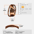 Wrap-D Women Quartz Brown Dial Analog Leather Watch DZ5630