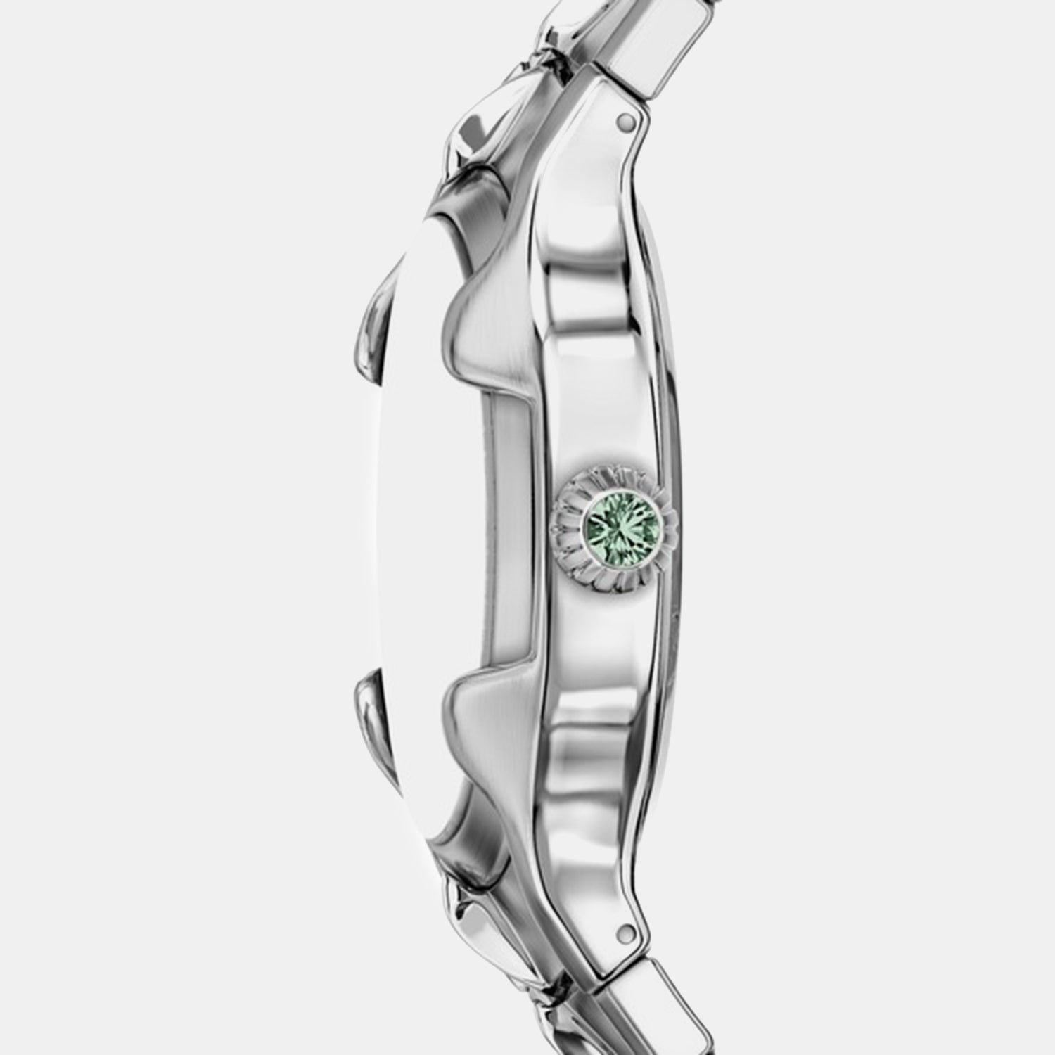 Mini Vert Women Quartz Green Dial Analog Stainless Steel Watch DZ5632