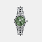 Mini Vert Women Quartz Green Dial Analog Stainless Steel Watch DZ5632
