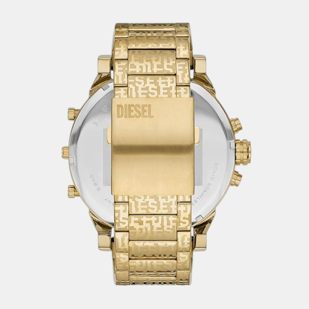 Mr. Daddy 2.0 Men Automatic Gold Dial Chronograph Stainless Steel Watch DZ7479