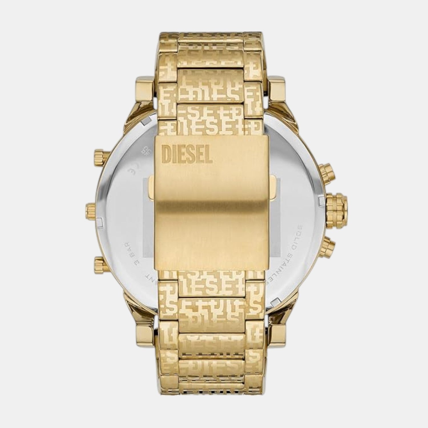 Mr. Daddy 2.0 Men Automatic Gold Dial Chronograph Stainless Steel Watch DZ7479