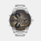 Mr. Daddy 2.0 Men Quartz White Dial Chronograph Leather Watch DZ7482