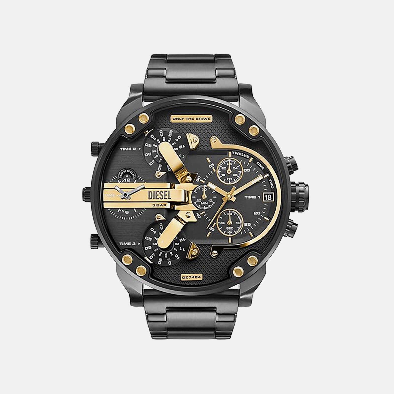 Mr. Daddy Men Quartz Grey Dial Chronograph Stainless Steel Watch DZ7484