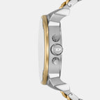 Mr. Daddy 2 Men Quartz Two Tone Dial Analog Stainless Steel Watch DZ7486