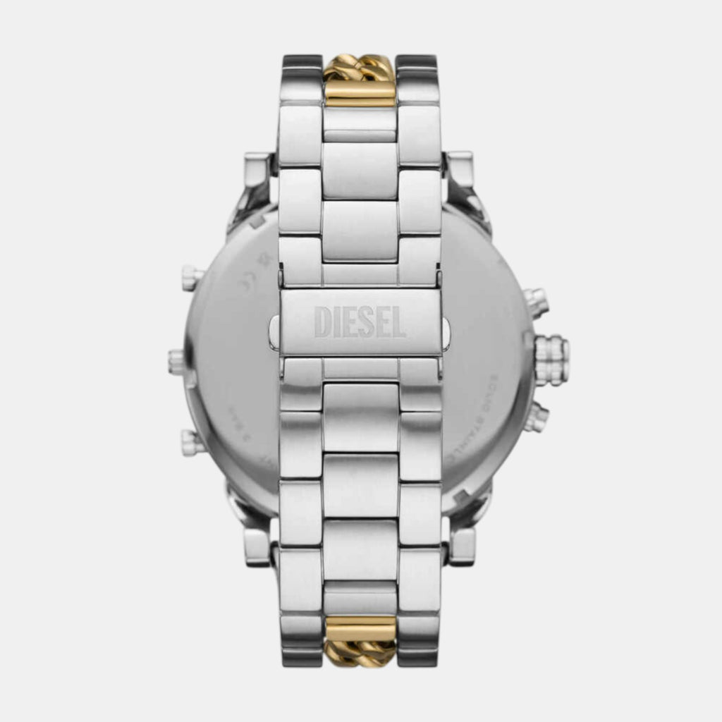 Mr. Daddy 2 Men Quartz Two Tone Dial Analog Stainless Steel Watch DZ7486