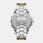 Mr. Daddy 2 Men Quartz Two Tone Dial Analog Stainless Steel Watch DZ7486