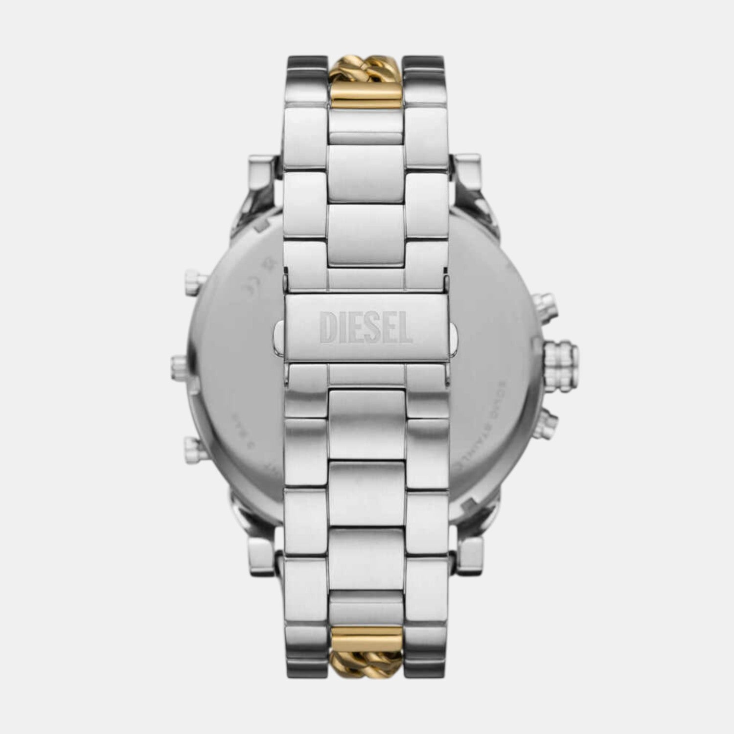 Mr. Daddy 2 Men Quartz Two Tone Dial Analog Stainless Steel Watch DZ7486