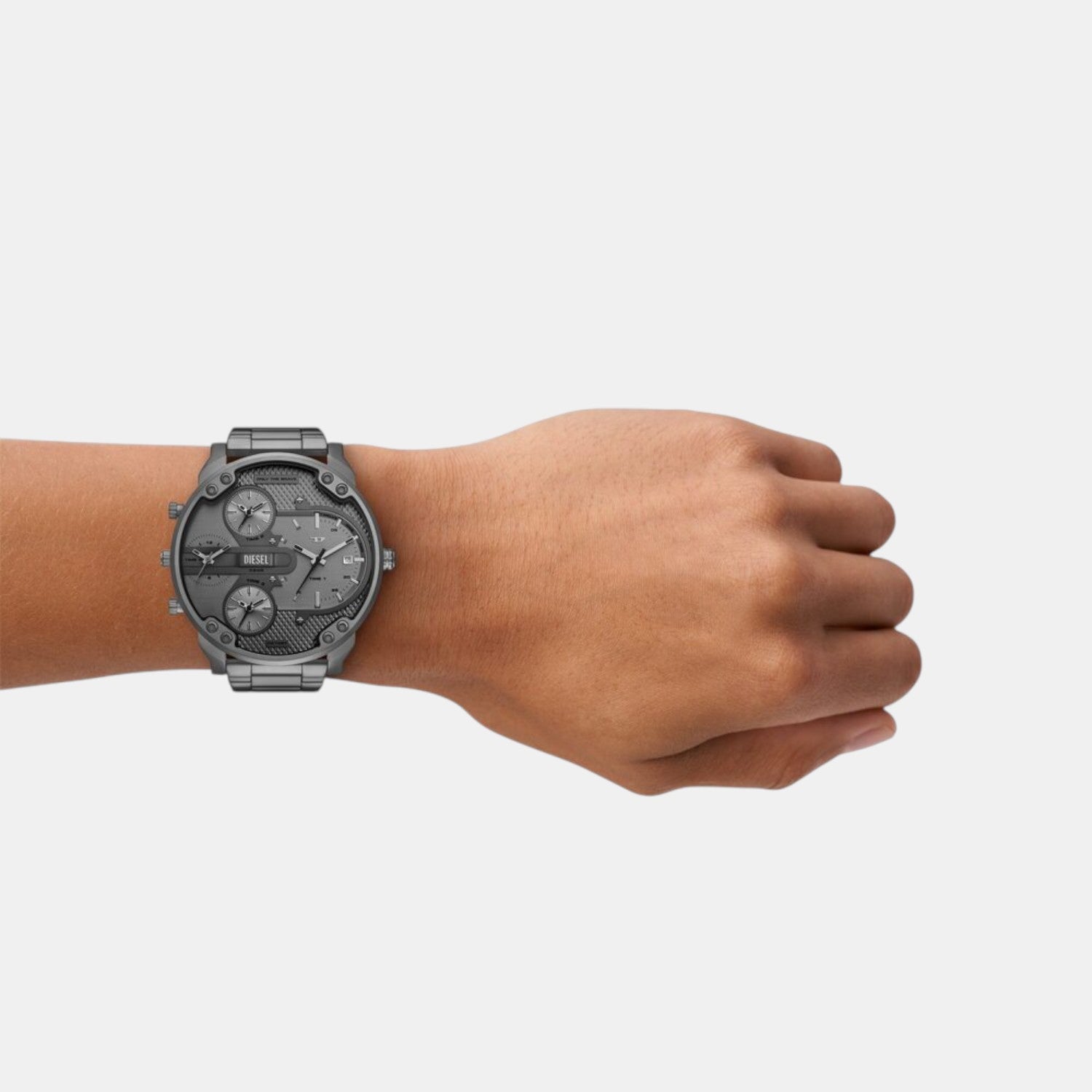 Mr. Daddy Slim Men Quartz Grey Dial Analog Stainless Steel Watch DZ7487