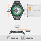 Mr. Daddy Slim Men Quartz Two Tone Dial Analog Stainless Steel Watch DZ7488