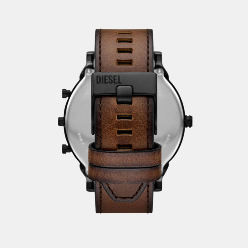 Mr. Daddy Men Quartz Brown Dial Chronograph Leather Watch DZ7492
