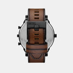 Mr. Daddy Men Quartz Brown Dial Chronograph Leather Watch DZ7492