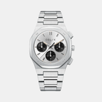 Delta Men Quartz Two Tone Dial Chronograph Stainless Steel Watch