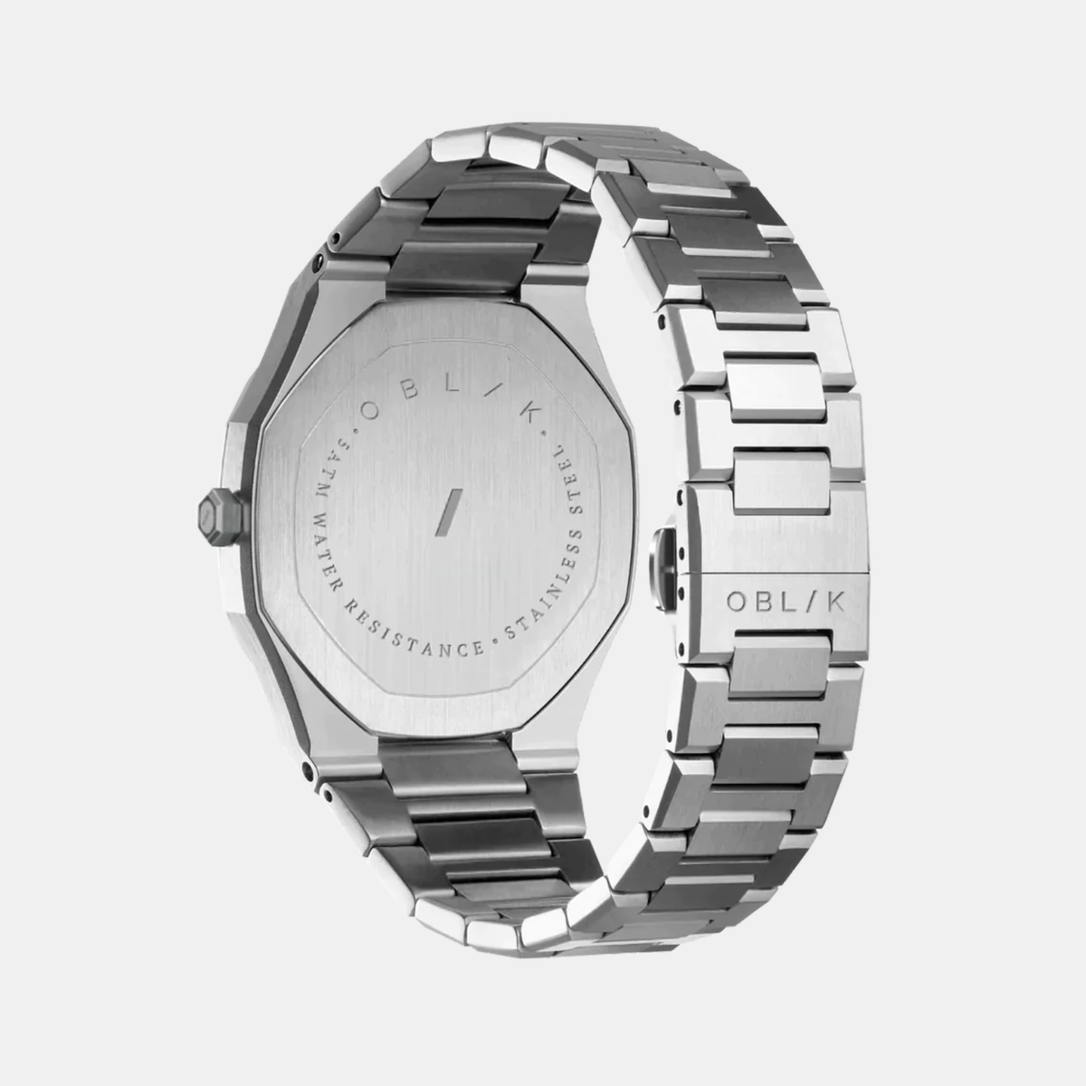 Delta Men Quartz Silver Dial Chronograph Stainless Steel Watch Delta
