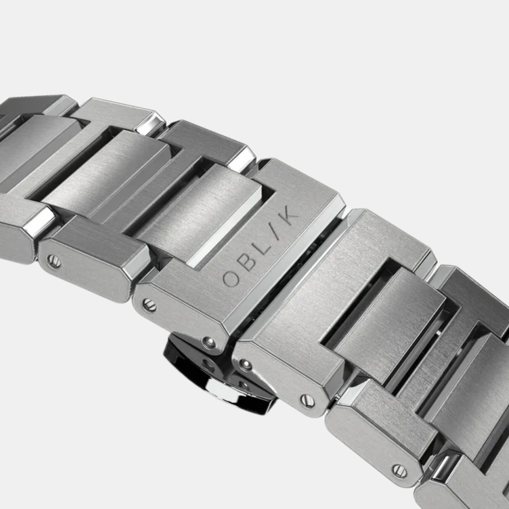 Delta Men Quartz Two Tone Dial Chronograph Stainless Steel Watch