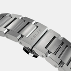 Delta Men Quartz Two Tone Dial Chronograph Stainless Steel Watch