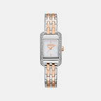Women Quartz Mother Of Pearl Dial Analog Stainless Steel Watch DK1L117M0075