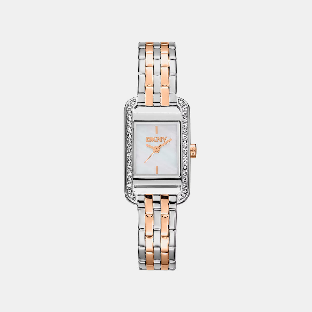 Women Quartz Mother Of Pearl Dial Analog Stainless Steel Watch DK1L117M0075