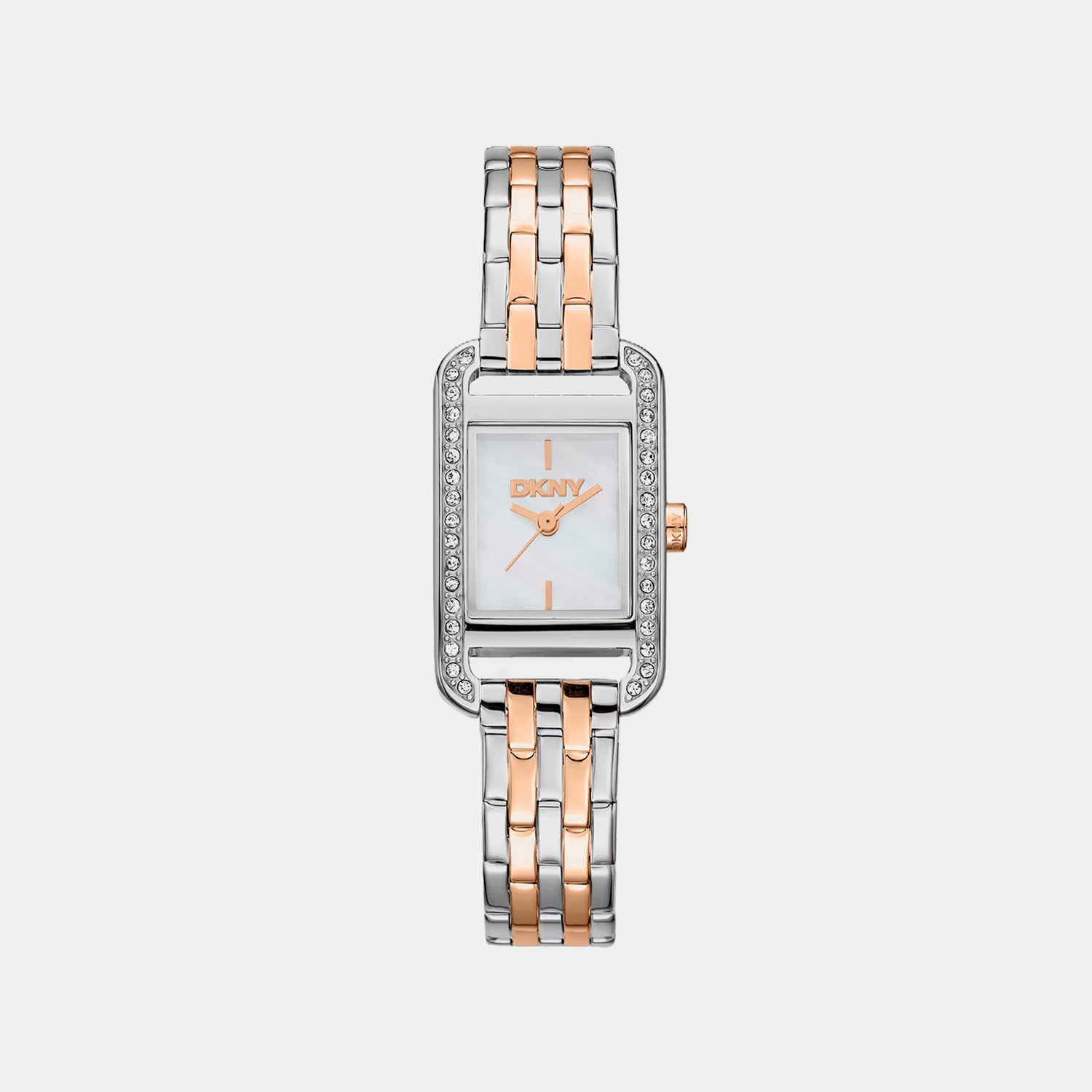 Women Quartz Mother Of Pearl Dial Analog Stainless Steel Watch DK1L117M0075
