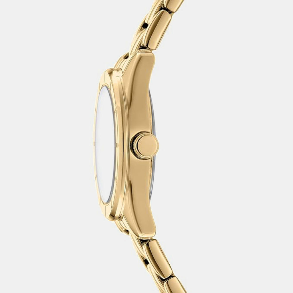 Women Quartz Silver Dial Analog Stainless Steel Watch DK1L169M0225