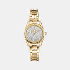 Women Quartz Silver Dial Analog Stainless Steel Watch DK1L169M0225