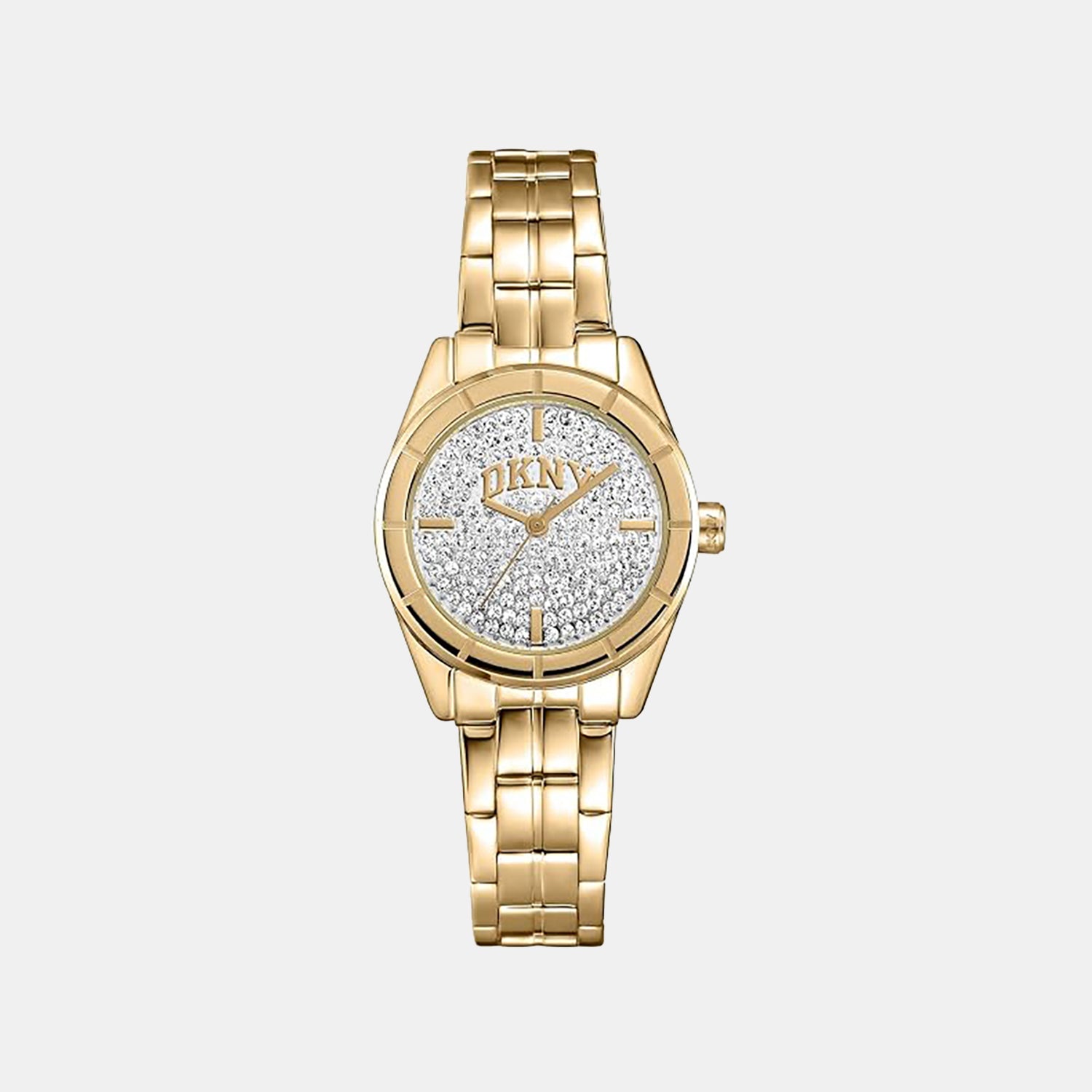 Women Quartz Silver Dial Analog Stainless Steel Watch DK1L169M0225