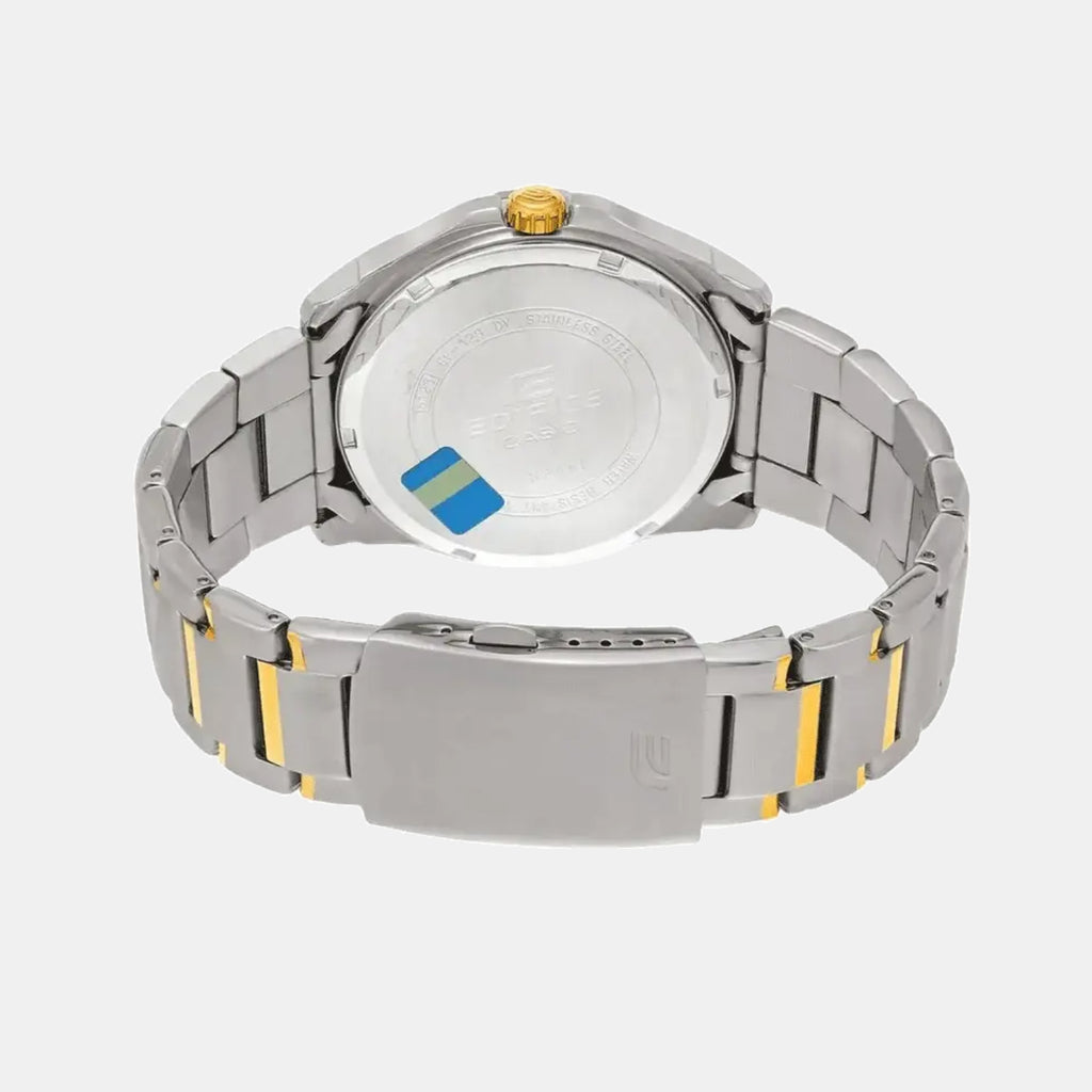 Edifice Men Quartz Black Dial Analog Stainless Steel Watch ED383