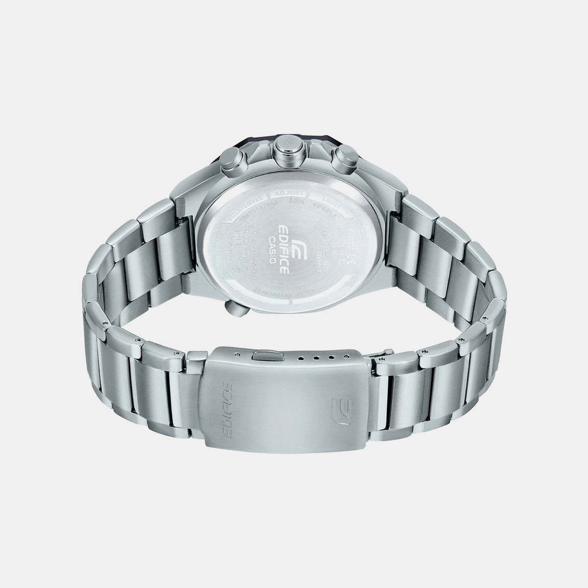 Edifice Men Quartz Grey Dial Analog-Digital Stainless Steel Watch ED493