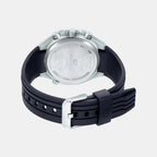 Edifice Men Quartz Black Dial Chronograph Resin Watch ED495