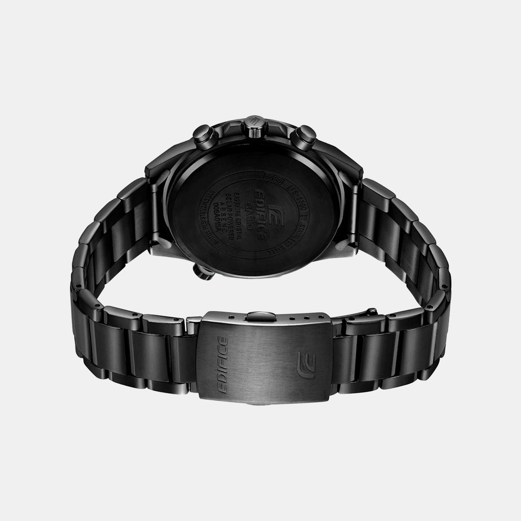 Edifice Men Quartz Black Dial Chronograph Stainless Steel Watch ED510