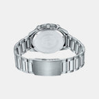 Edifice Men Quartz Silver Dial Chronograph Stainless Steel Watch ED516