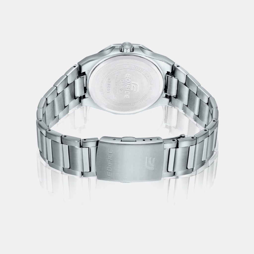 Edifice Men Quartz Grey Dial Analog Stainless Steel Watch ED539