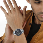 Edifice Men Quartz Black Dial Chronograph Stainless Steel Watch ED547