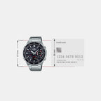 Edifice Men Quartz Black Dial Chronograph Stainless Steel Watch ED551