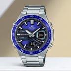 Edifice Men Quartz Blue Dial Chronograph Stainless Steel Watch ED552