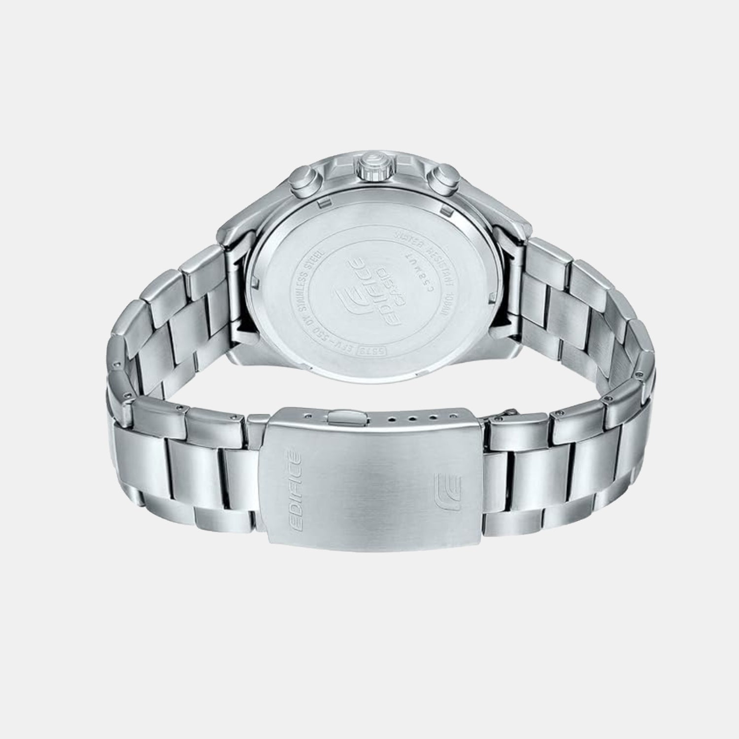 Casio Edifice Men Quartz White Dial Chronograph Stainless Steel