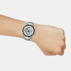 Edifice Men Quartz White Dial Chronograph Stainless Steel Watch ED556