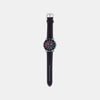 Edifice Men Quartz Black Dial Chronograph Leather Watch ED557