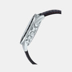 Edifice Men Quartz Black Dial Chronograph Leather Watch ED557