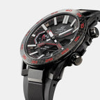 Edifice Men Quartz Black Dial Analog-Digital Resin Watch ED563
