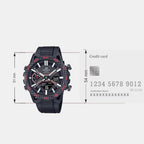 Edifice Men Quartz Black Dial Analog-Digital Resin Watch ED563