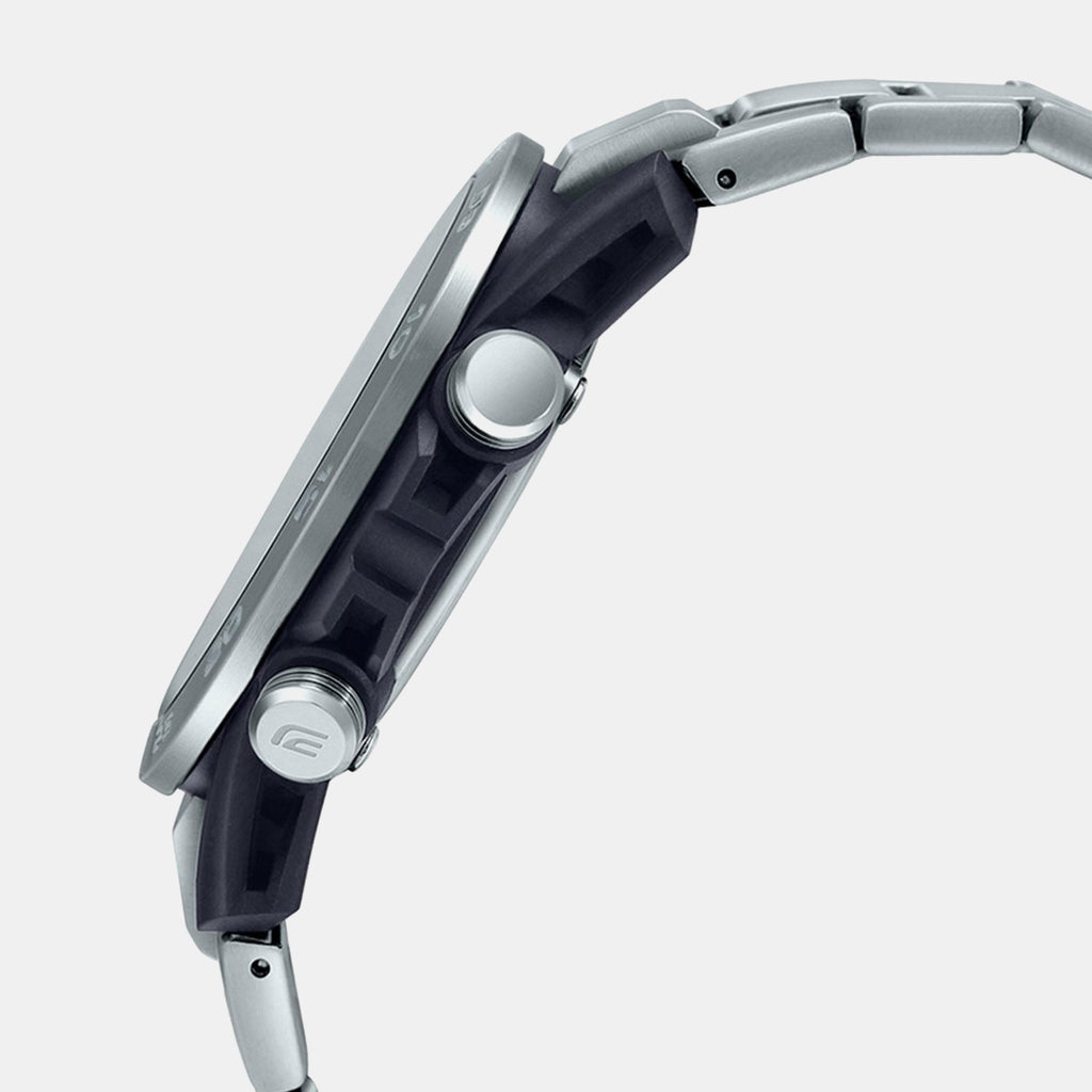 Edifice Men Quartz Black Dial Analog-Digital Stainless Steel Watch ED564